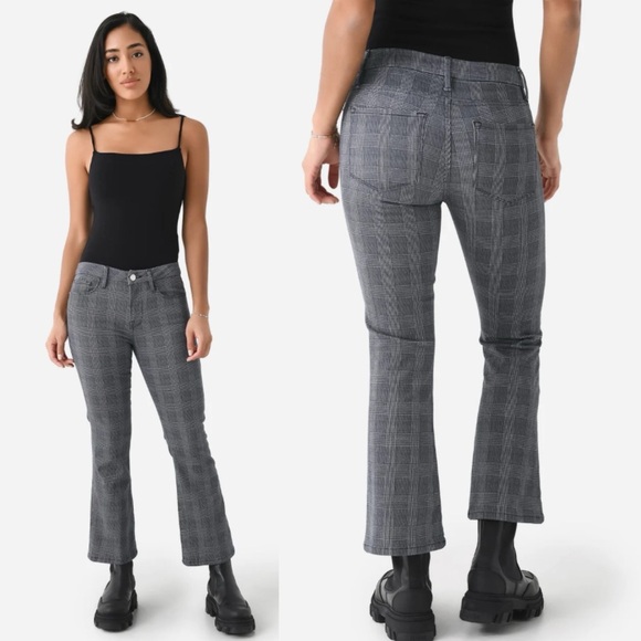 Frame Denim Le Crop Mini Boot in Noir Multi size 27 - Picture 1 of 10
